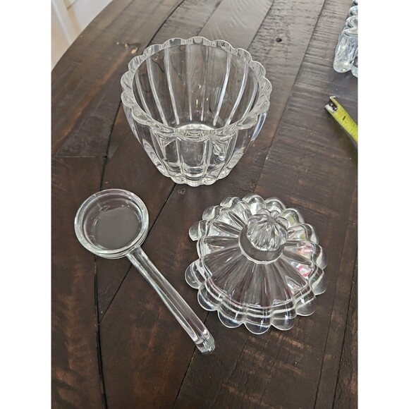 Vintage Heisey Crystolite Sugar Bowl UV Reactive Manganese Glass - Picture 4 of 6